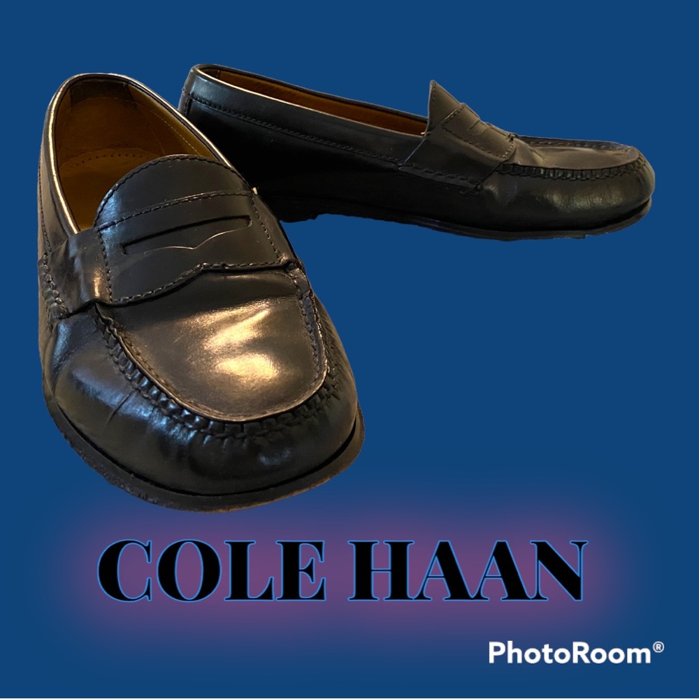 Cole Haan black leather loafers size 7.5